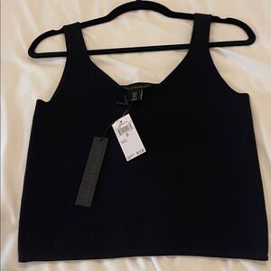 House of Harlow 1960 Black Compression Top Sz Small NWT